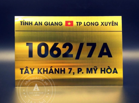 [SN-Inox-Mẫu 24] In bảng số nhà bền, đẹp